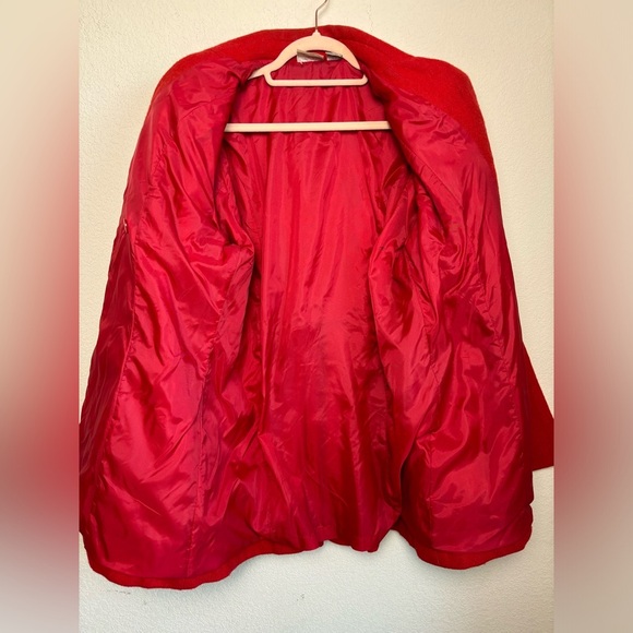 Vintage Newport News Red Wool Pea Coat 12 - Picture 8 of 11